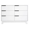 M4216W,Babyletto,Hudson 6-Drawer Double Dresser  Assembled in White Finish