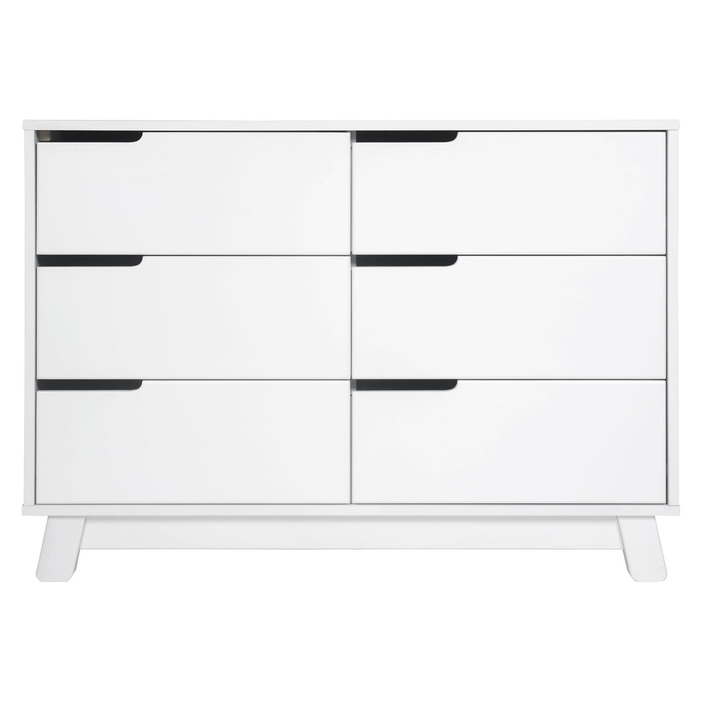 M4216W,Babyletto,Hudson 6-Drawer Double Dresser  Assembled in White Finish