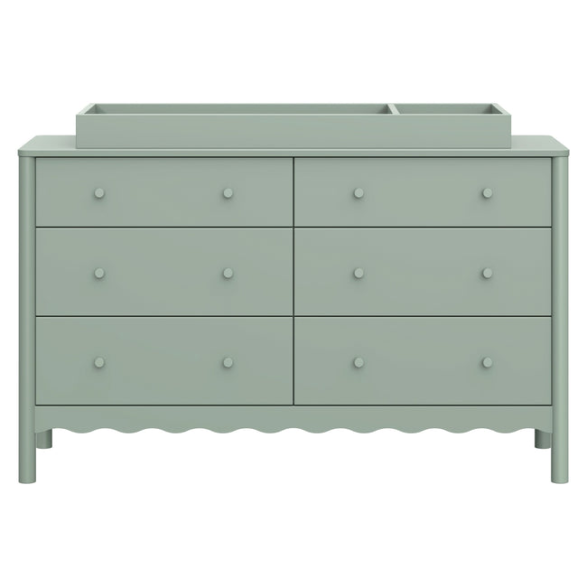 M27916LS,Babyletto,Swell 6-Drawer Assembled Dresser in Light Sage