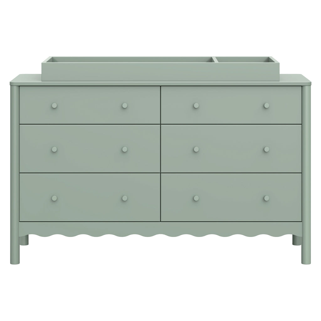 M27916LS,Babyletto,Swell 6-Drawer Assembled Dresser in Light Sage