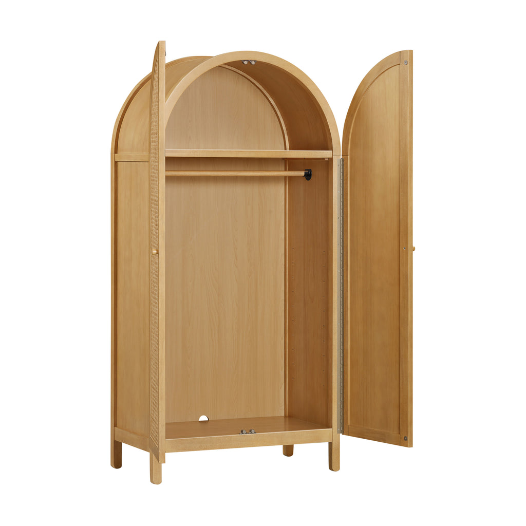 M25929HY,Babyletto,Bondi Cane Armoire  Assembled in Honey