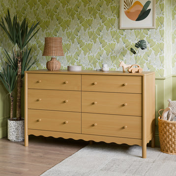M27916HY,Babyletto,Swell 6-Drawer Assembled Dresser in Honey