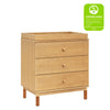 M12923HYVTL,Babyletto,Gelato 3-Drawer Changer Dresser  leather feet w/Removable Changing Tray in Honey
