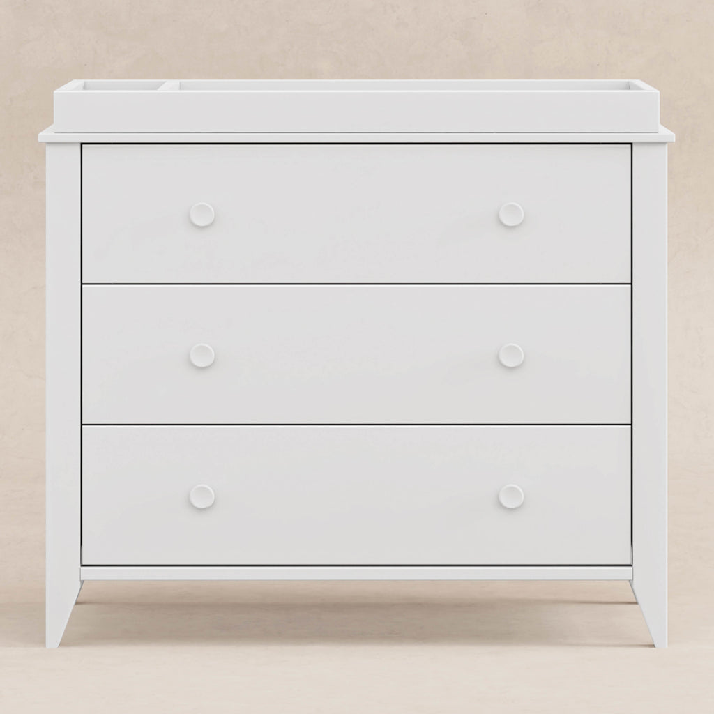 M10323W,Babyletto,Sprout 3-Drawer Changer Dresser in White Finish