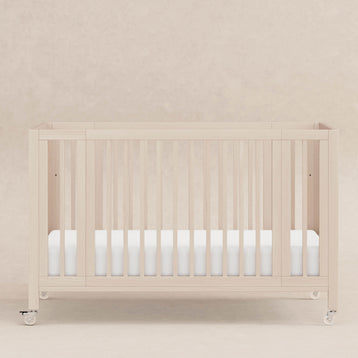M30880NX,Babyletto,Rolli 9-in-1 Convertible All-Stages® Crib w/ Bassinet & Toddler Bed Kits in Washed Natural
