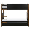 M19173B,The MDB Family,TipToe Twin Storage Trundle Bed in Black