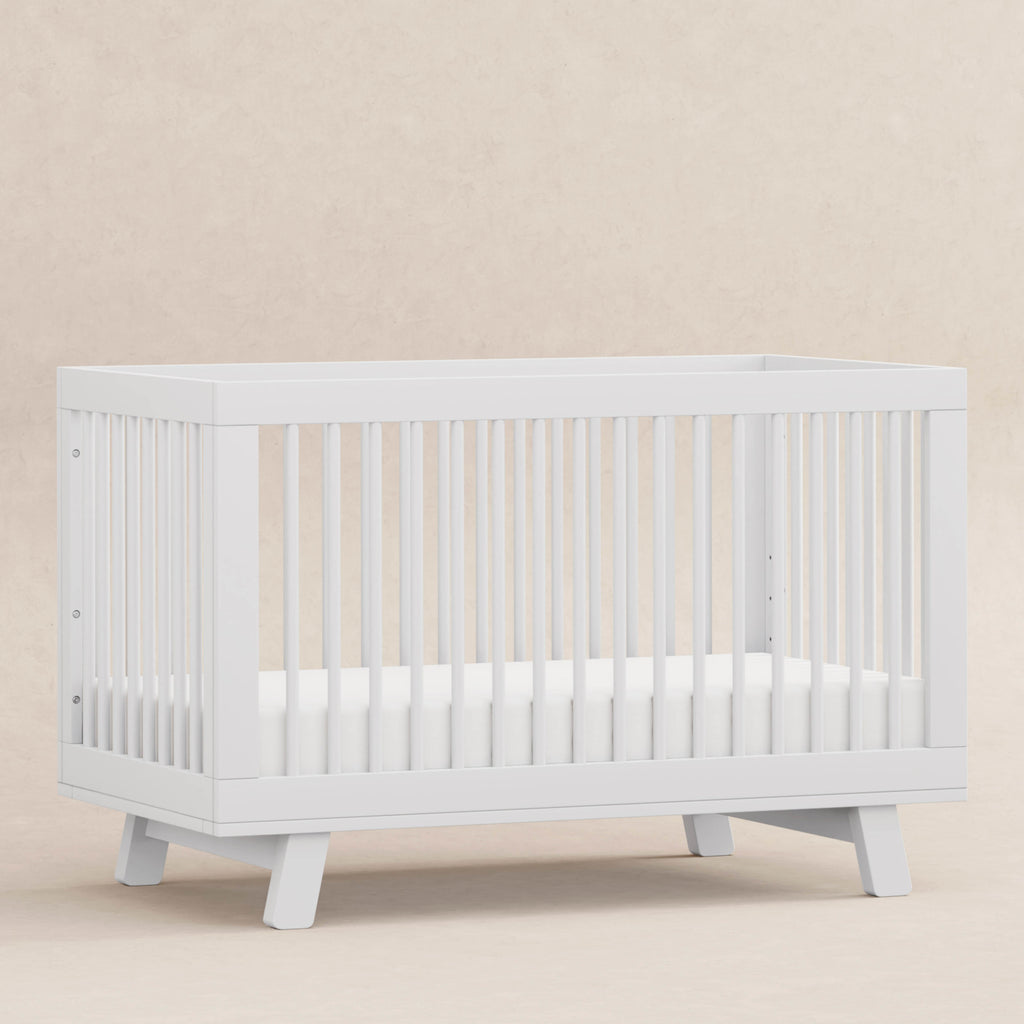 M4201W,Babyletto,Hudson 3-in-1 Convertible Crib w/Toddler Bed Conversion Kit in White Finish