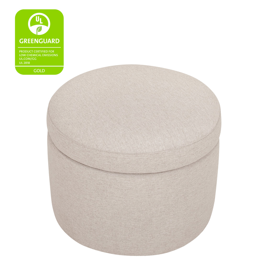 M22185PBEW,Wally Storage Ottoman in Performance Beach Eco-Weave