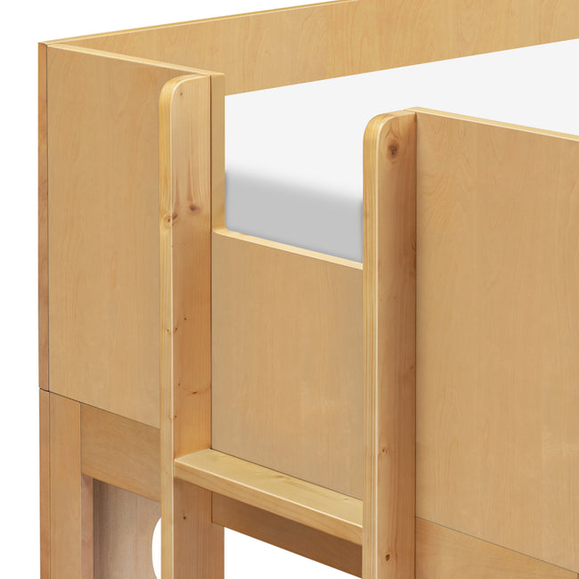 M31171HY,Babyletto Kids,Lido Wave Low Loft Twin Bed in Honey