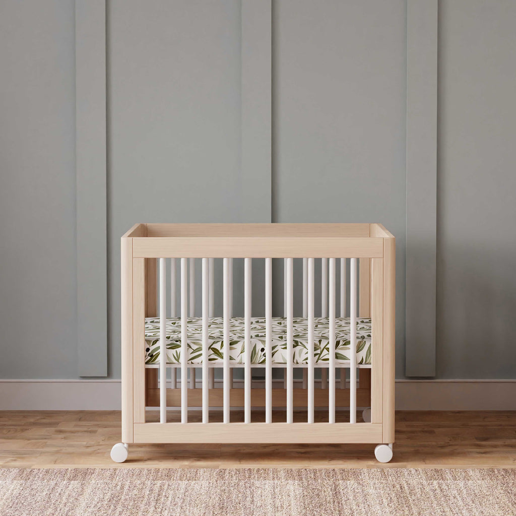 M23401NXW,Babyletto,Yuzu 8-in-1 Convertible Crib w/All-Stages Conversion in Washed Natural/White