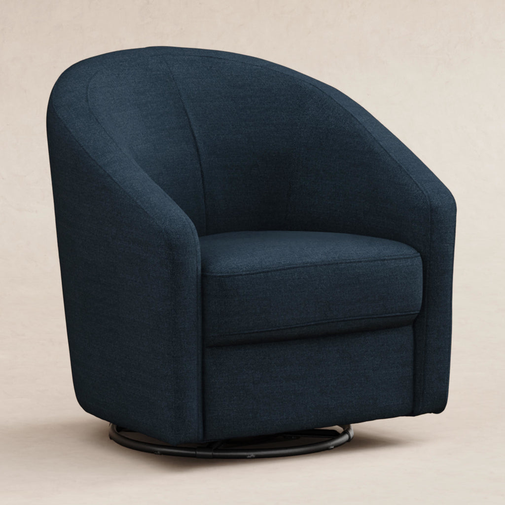 M5887PVET,Babyletto,Madison Swivel Glider in Performance Navy Eco-Twill