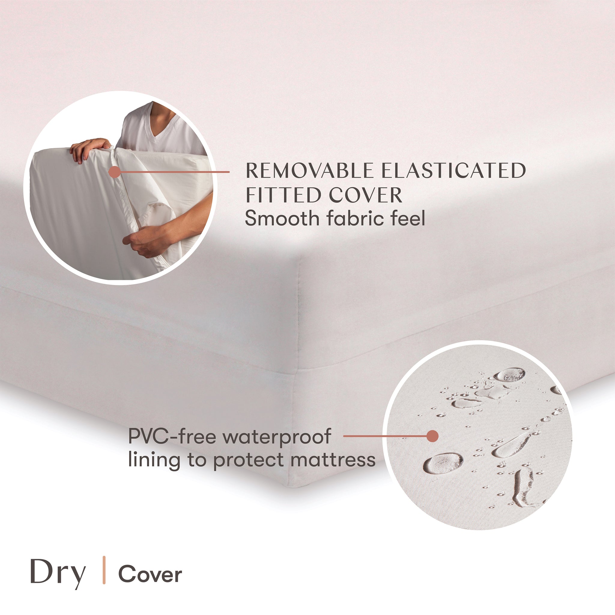 Babyletto Pure Core Crib Mattress w Dry Waterproof Cover 2 Stage