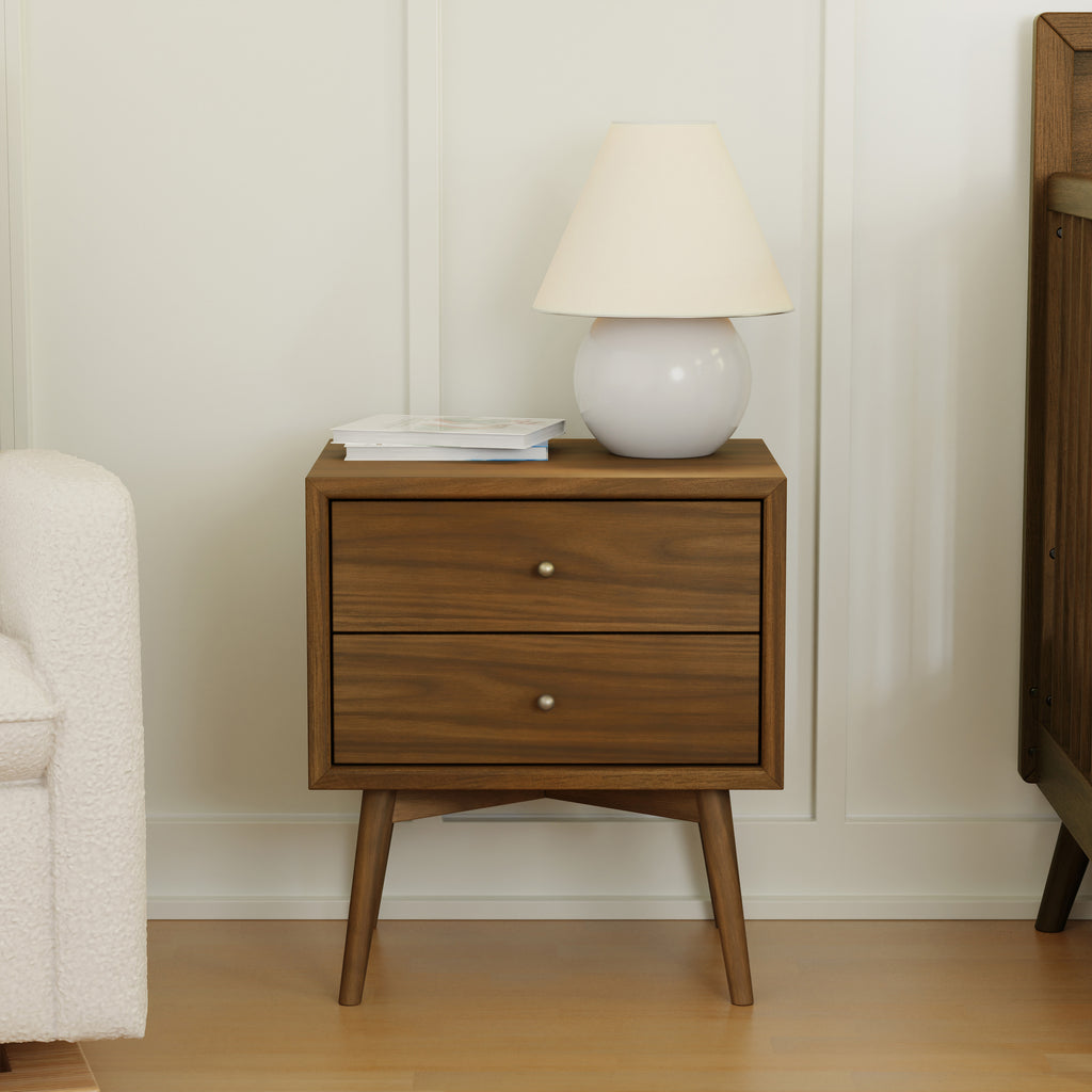 M15960NL,Babyletto,Palma Nightstand with USB Port  Assembled in Natural Walnut