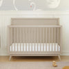 M15901TPE,Babyletto,Palma Mid-Century 4-in-1 Convertible Crib w/Toddler Bed Conversion in Taupe