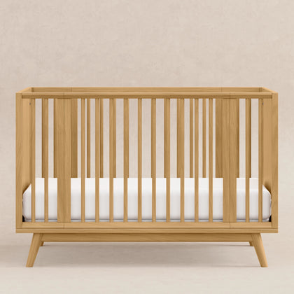 M15980HY,Babyletto,Palma 8-in-1 Convertible All-Stages® Crib w/ Bassinet & Toddler Bed Kits in Honey