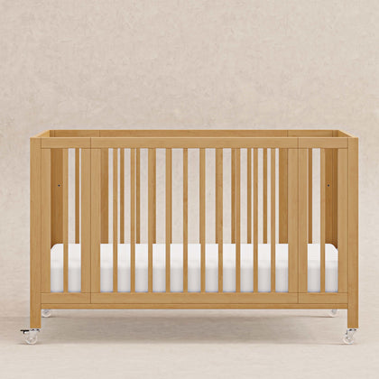 M30880HY,Babyletto,Rolli 9-in-1 Convertible All-Stages« Crib w/ Bassinet & Toddler Bed Kits in Honey