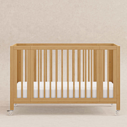 M30880HY,Babyletto,Rolli 9-in-1 Convertible All-Stages® Crib w/ Bassinet & Toddler Bed Kits in Honey