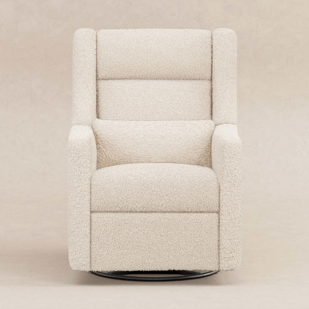 M11286AT,Babyletto,Kiwi Plus Power Glider Recliner w/ Power Headrest in Almond Teddy Loop