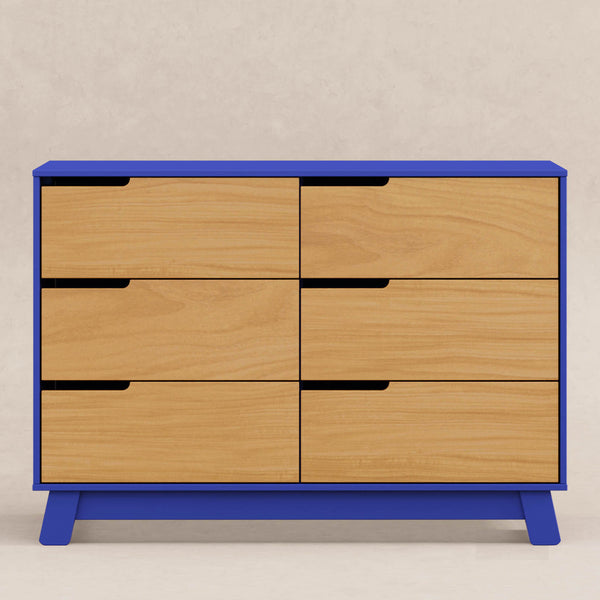 Hudson 6 Drawer Double Dresser Babyletto Cobalt/Honey Hudson 6 Drawer Double Dresser Babyletto Cobalt/Honey