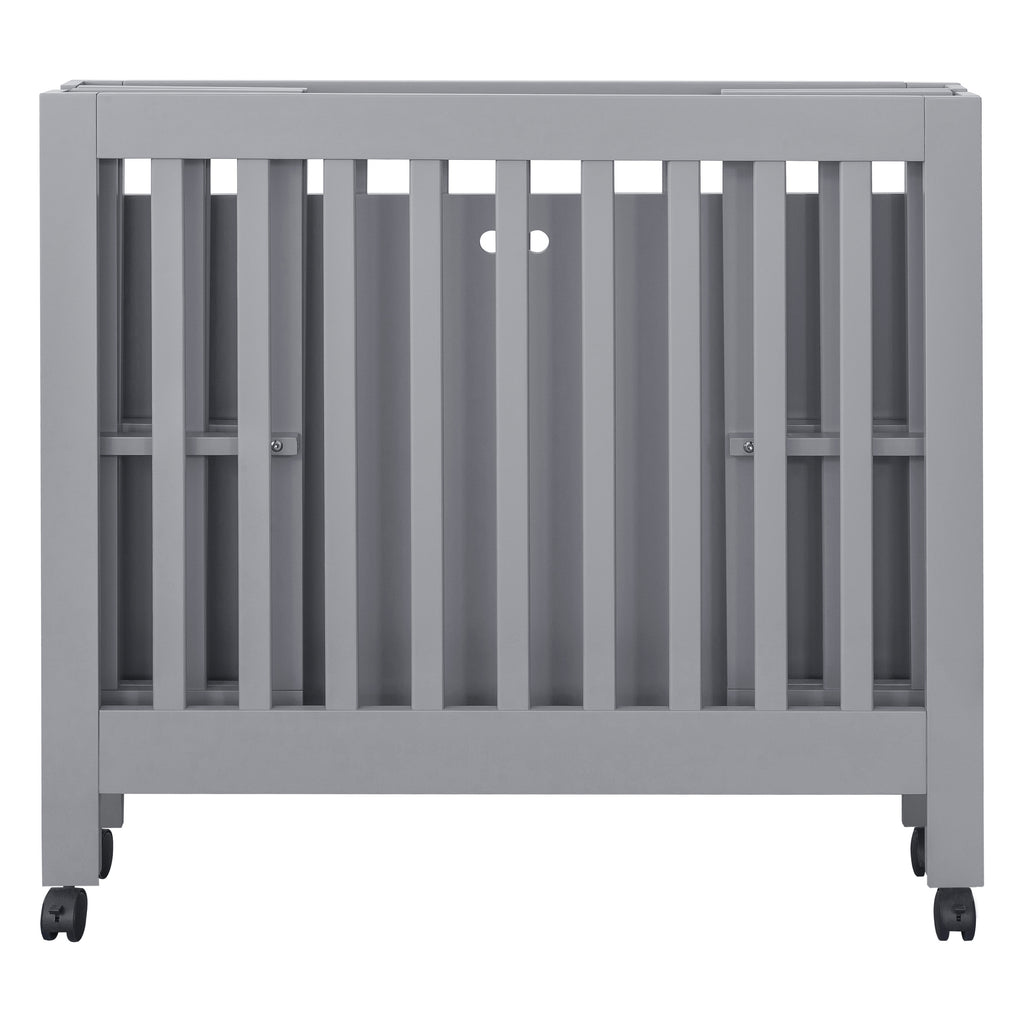 M6698G,Babyletto,Origami Mini Crib in Grey Finish