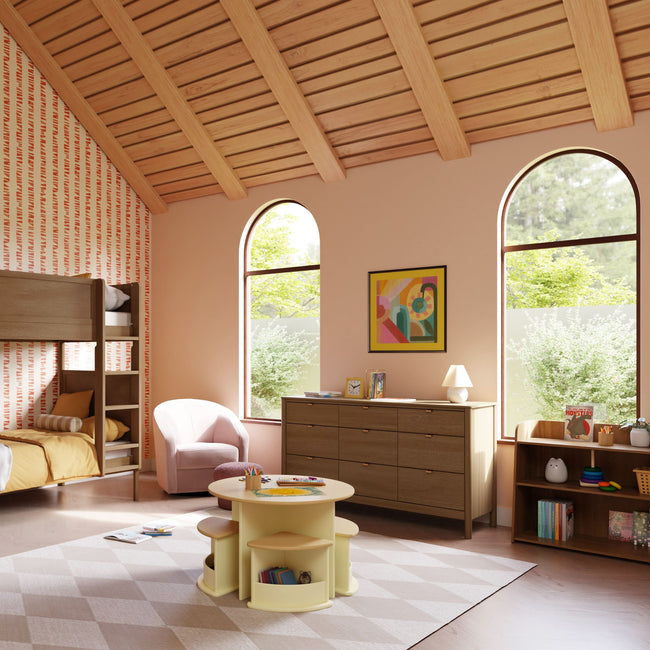 M32211NL,Babyletto Kids,Melo Montessori-Inspired Bookcase in Natural Walnut