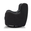 M24187BKBBB,Nursery Works,Solstice Swivel Glider in Black Boucle w/Black Wood Base