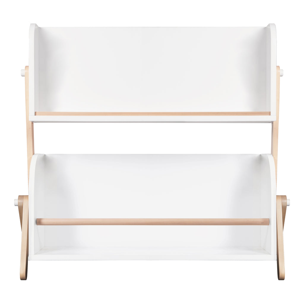 M10611WNX,Babyletto,Tally Storage and Bookshelf in White and Washed Natural Finish