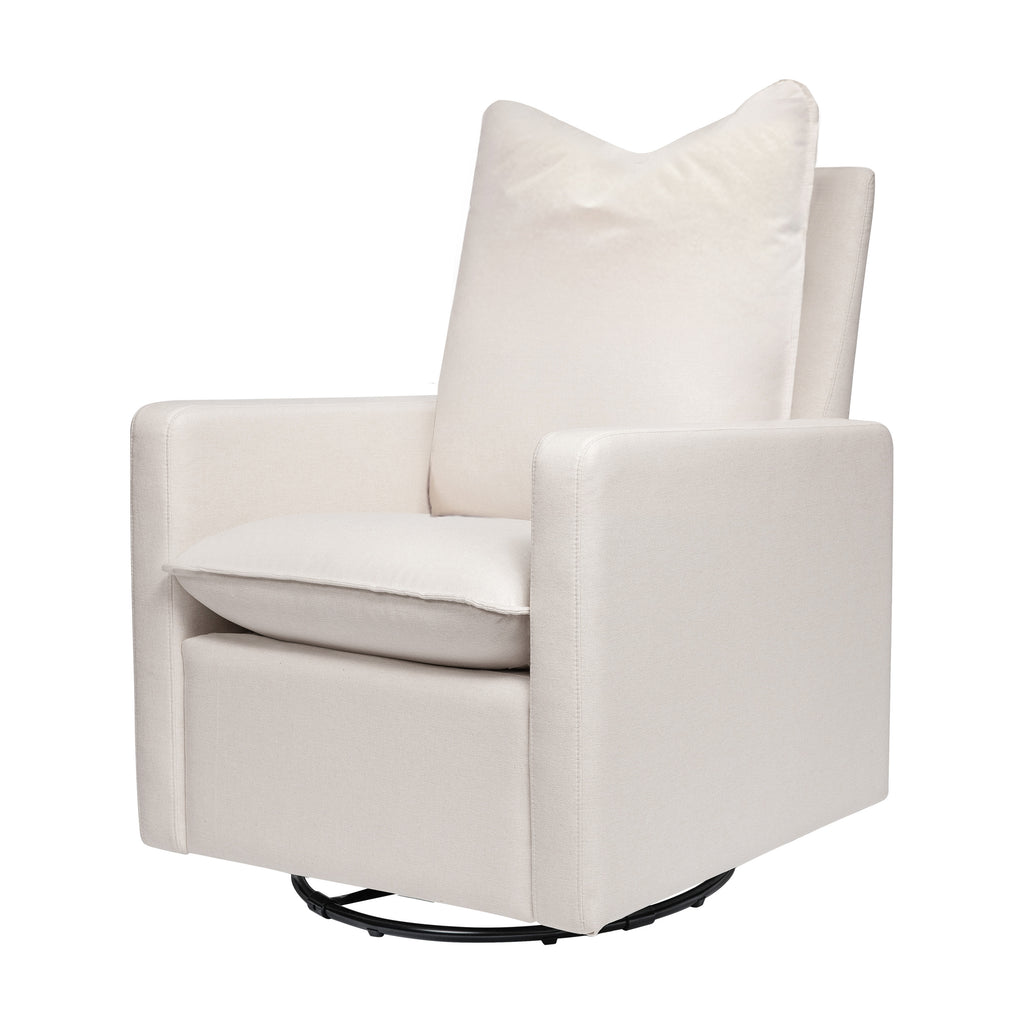 M20987PCMEW,Babyletto,Cali Pillowback Swivel Glider in Performance Cream Eco-Weave