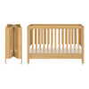 M6601HY,Babyletto,Maki Full-Size Folding Crib w/ Toddler Bed Conversion Kit in Honey