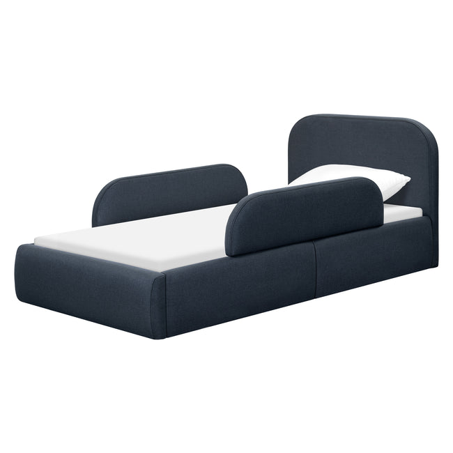 M31269PVET,Babyletto Kids,Nara Twin Bed in Performance Navy Eco-Twill
