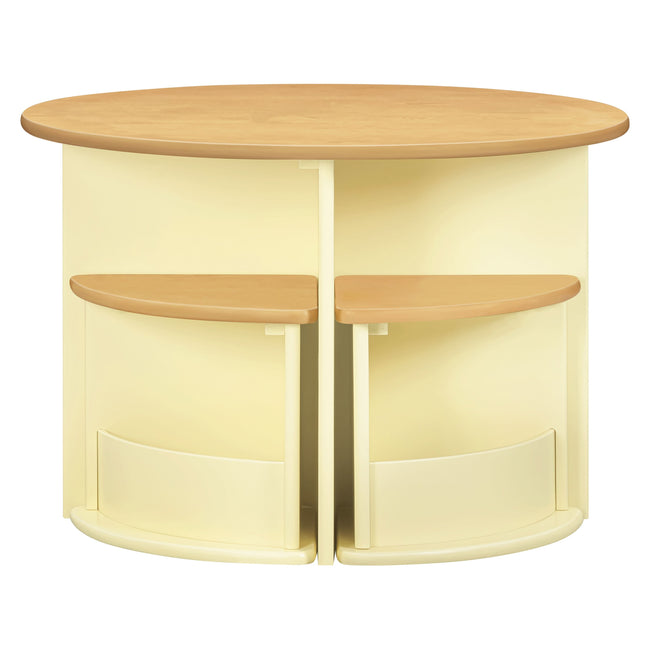 M31720PYHY,Babyletto Kids,Nessa Nesting Play Table in Pale Yellow and Honey
