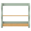 M31130LSHY,Babyletto Kids,Lido Wave Book Rack in Light Sage and Honey