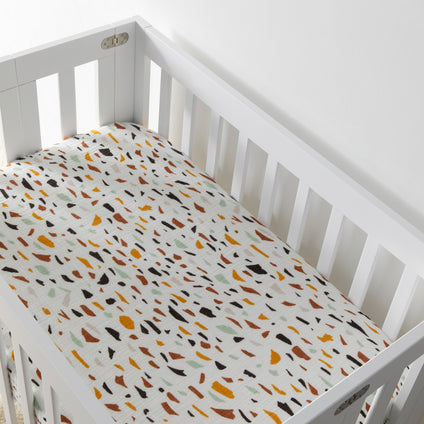 Mini Crib Sheet in GOTS Certified Organic Muslin Cotton