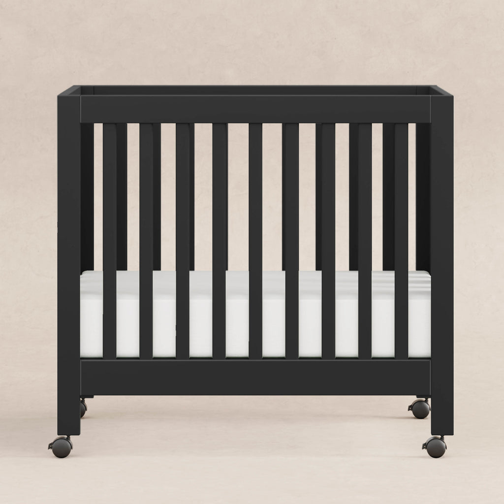 M6698B,Babyletto,Origami Mini Crib in Black Finish