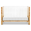 NW26101CKBU,Nursery Works,Altair Crib in Clear Acrylic with Burl