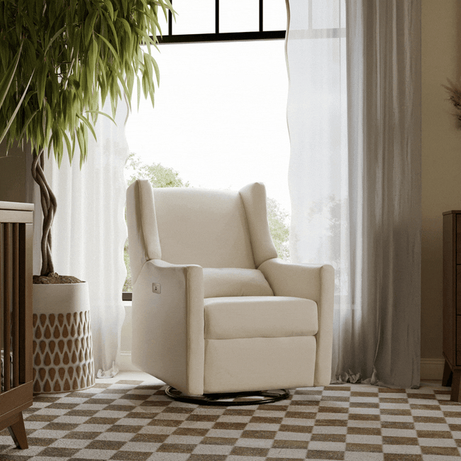 M11288PBEW,Babyletto,Kiwi Glider Recliner w/ Electronic Control and USB in Performance Beach Eco-Weave