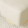 M26385PCMEWLB,Babyletto,Kiwi Gliding Ottoman in Performance Cream Eco-Weave w/ Light Wood Base