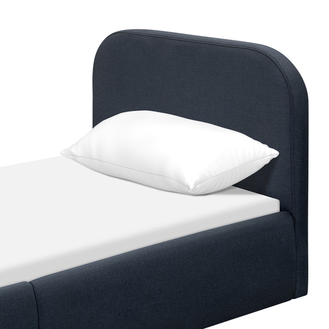 M31269PVET,Babyletto Kids,Nara Twin Bed in Performance Navy Eco-Twill