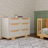 M23426WN,Babyletto,Yuzu 6-Drawer Dresser in White/Natural