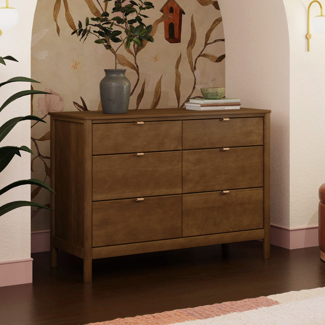 M25616NL,Babyletto,Bondi 6-Drawer Assembled Dresser in Natural Walnut