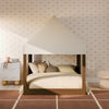 M32859FCS,Babyletto Kids,Uchi Montessori-Inspired House Full Bed Canopy in Fog Chatham Stripe Eco-Weave