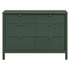 M25616FRGR,Babyletto,Bondi 6-Drawer Assembled Dresser in Forest Green
