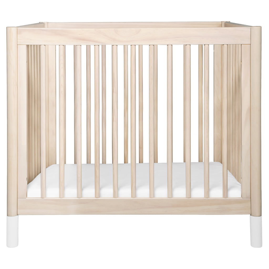 M12998NXW,Babyletto,Gelato 4-in-1 Convertible Mini Crib and Twin bed in Washed Natural Finish w/White Feet