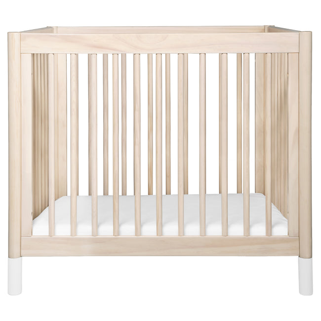 M12998NXW,Babyletto,Gelato 4-in-1 Convertible Mini Crib and Twin bed in Washed Natural Finish w/White Feet