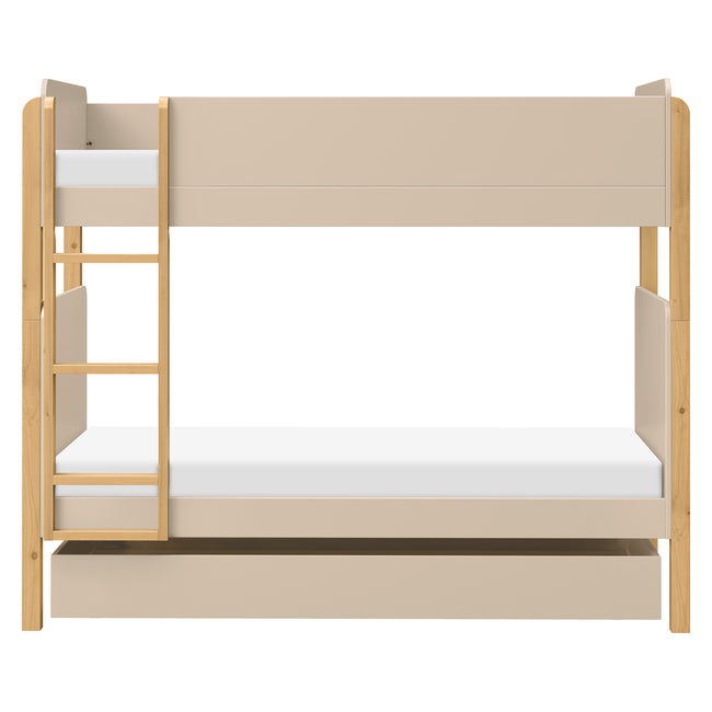 M18494TPEHY,Babyletto Kids,TipToe Bunk Bed in Taupe and Honey