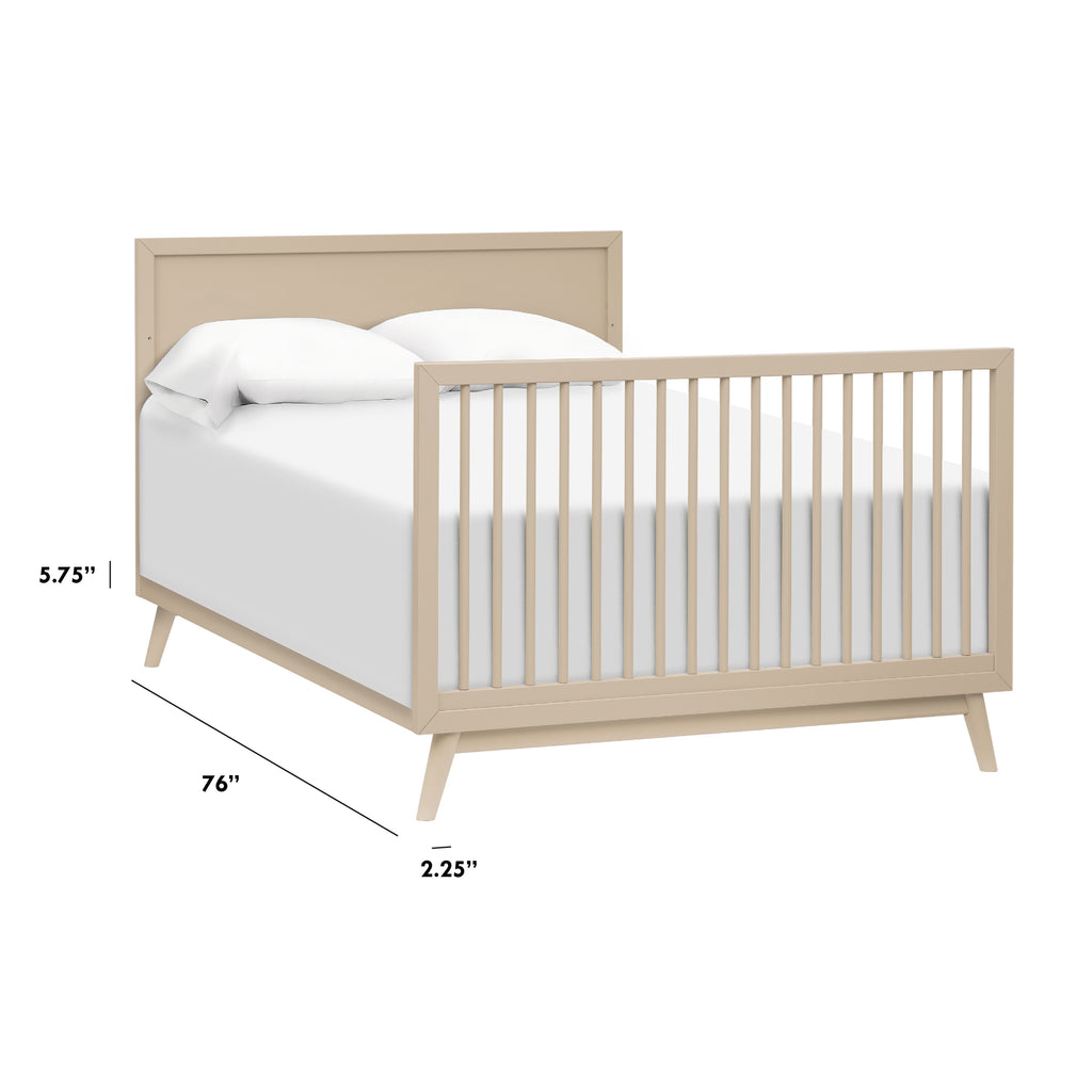 M7689TPE,The MDB Family,Full Size Bed Conversion Kit in Taupe