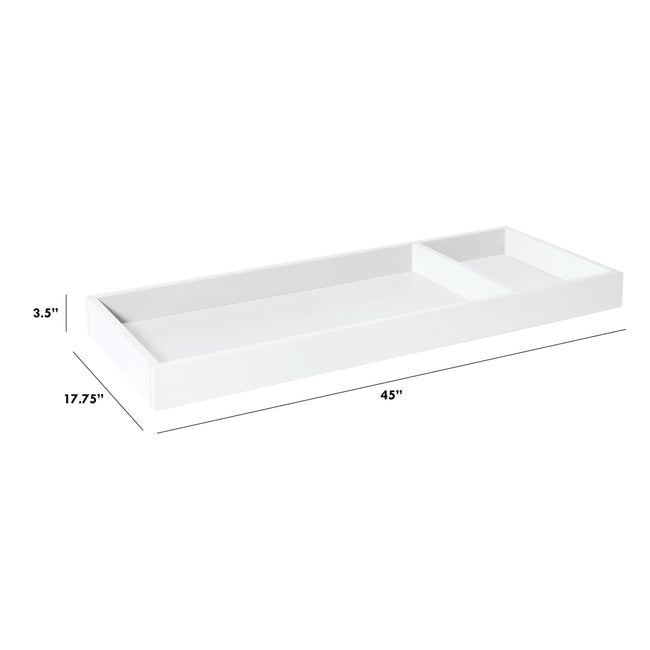 M0619W,The MDB Family,Universal Wide Removable Changing Tray in White Finish