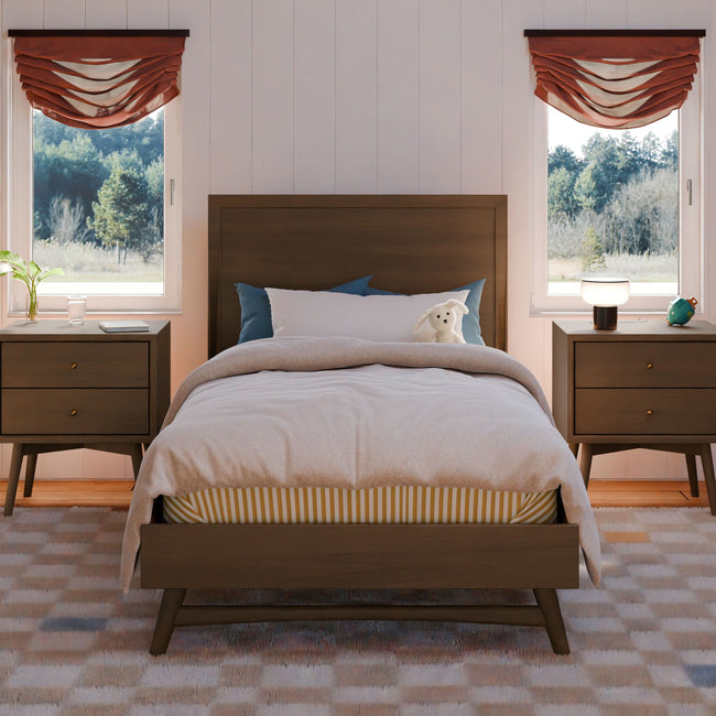 M15969NL,Babyletto Kids,Palma Twin Bed in Natural Walnut