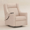M11283CSG,Babyletto,Kiwi Deluxe Power Glider Recliner w/Heat&Massage in Chai Shearling