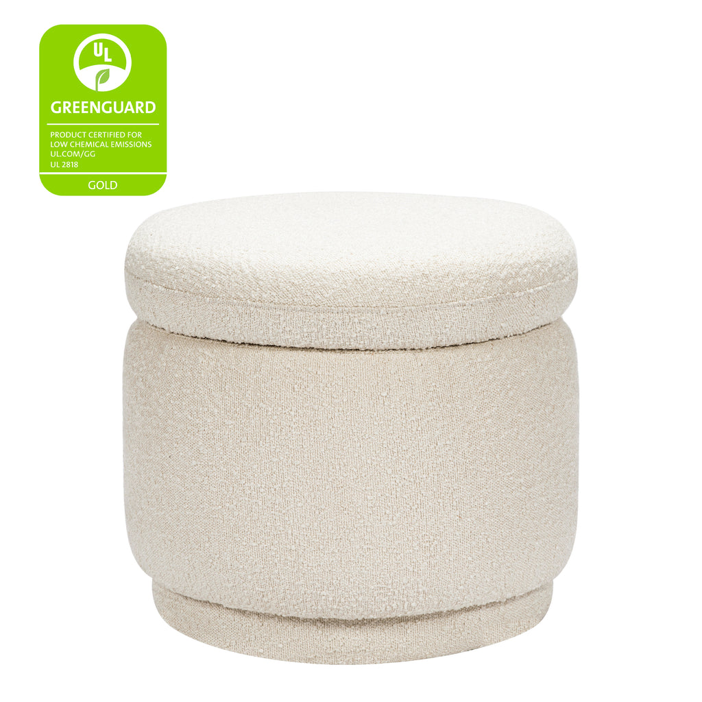 M22985WB,Babyletto,Enoki Storage Ottoman in Ivory Boucle